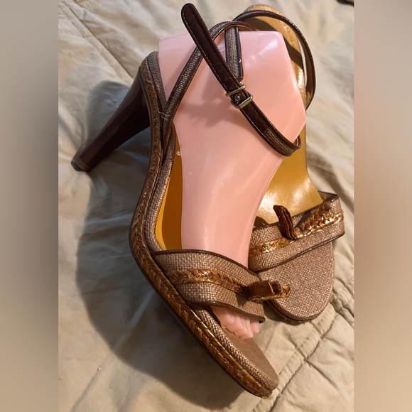 Marc Jacobs Heels 39.5 Strappy Dress Weave Sandals - Picture 3 of 6